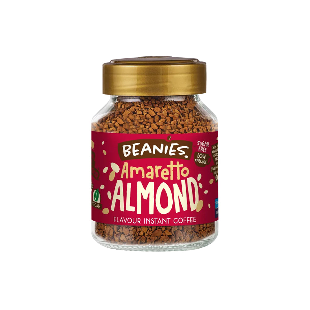 Beanies Amaretto Almond Instant Coffee Jar 50g