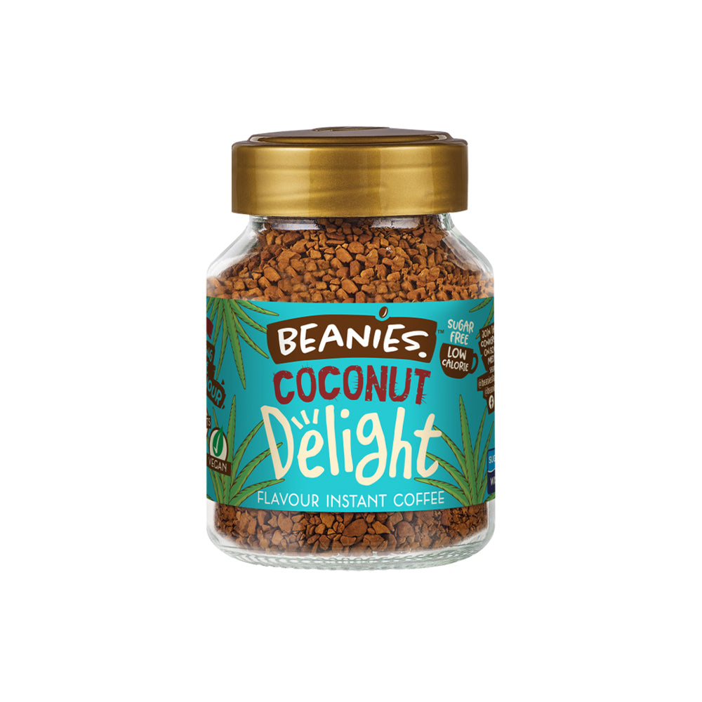 Beanies Coconut Delight Instant Coffee Jar 50g