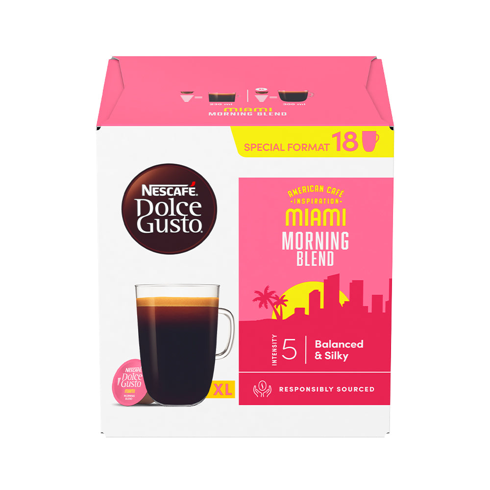 Nescafé Dolce Gusto Miami Morning Blend XL Coffee Pods - Case