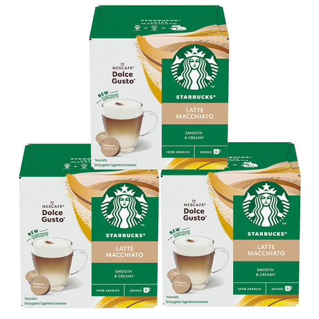 Nescafé Dolce Gusto Starbucks Latte Macchiato Coffee Pods - Case