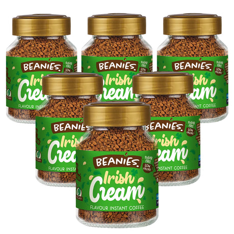Beanies Irish Cream Instant Coffee Jars 6 x 50g