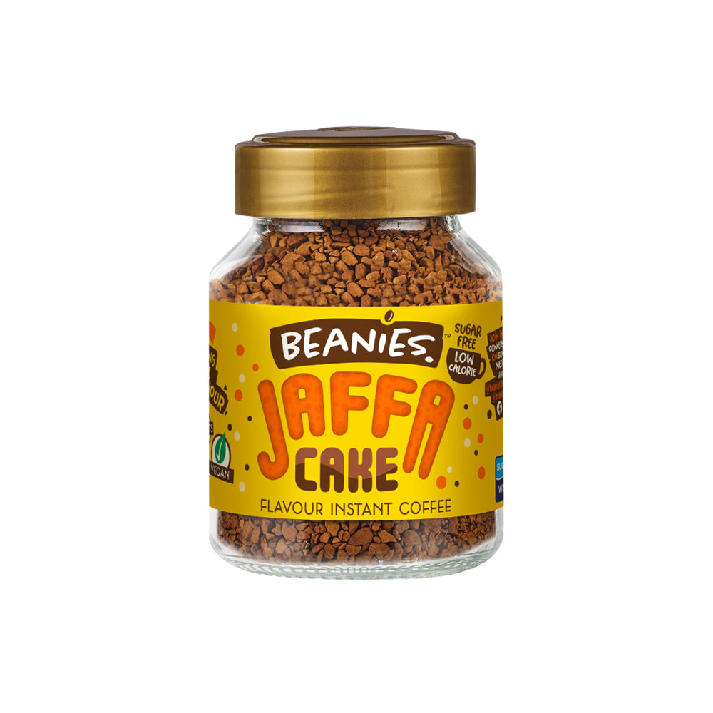 Beanies Jaffa Cake Flavoured Instant Coffee Jars 50g