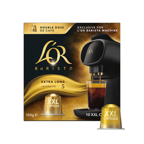 L'OR Barista Double Extra Long Intensity 5 XXL Coffee Pods 1x10