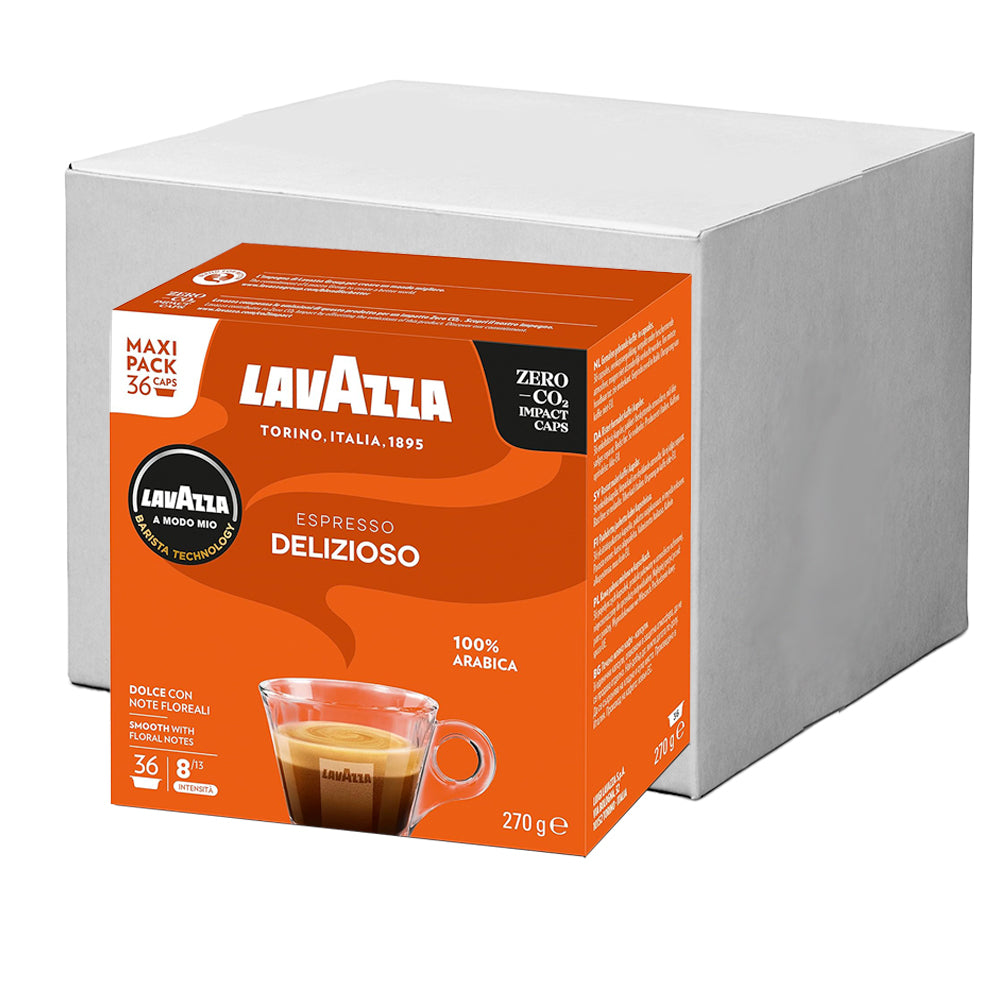 Lavazza A Modo Mio Espresso Delizioso Maxi Pack Coffee Pods 10x36