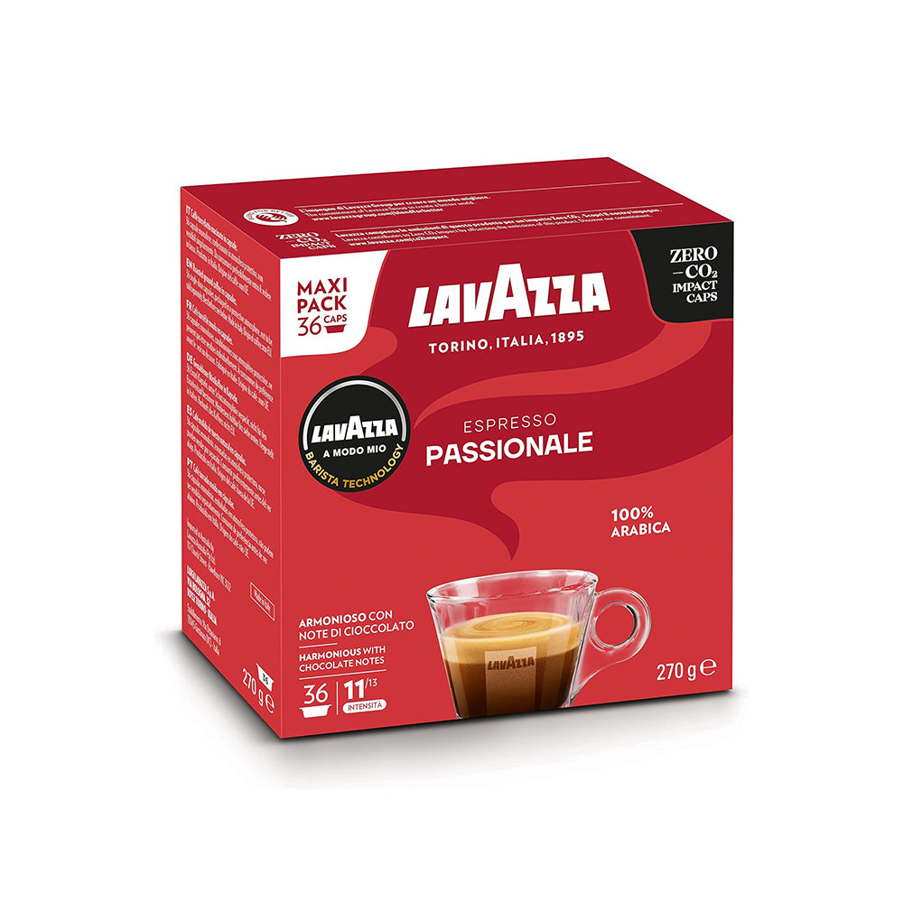 Lavazza A Modo Mio Espresso Passionale Coffee Pods 3 x 36