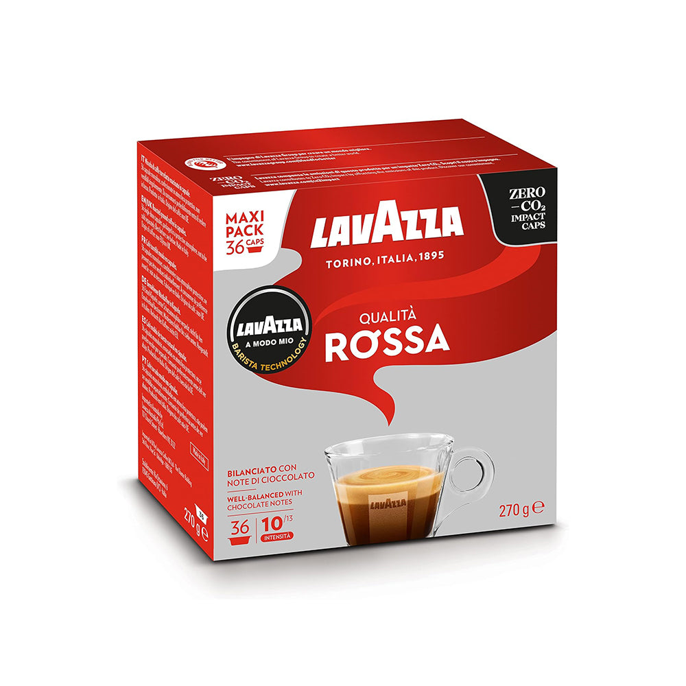Lavazza A Modo Mio Qualita Rossa Coffee Pods 3 x 36