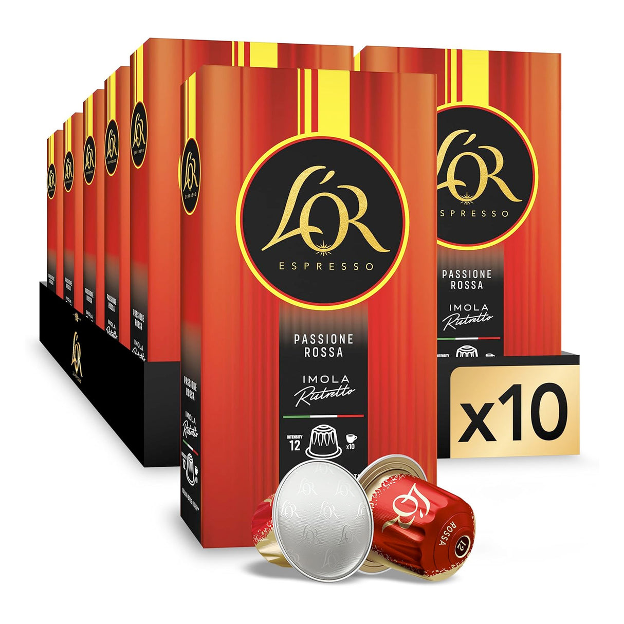 L'OR Ristretto Passoine Coffee Capsules 10x10 Nespresso Compatible