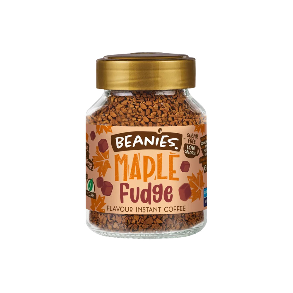 Beanies Maple Fudge Instant Coffee Jar 50g