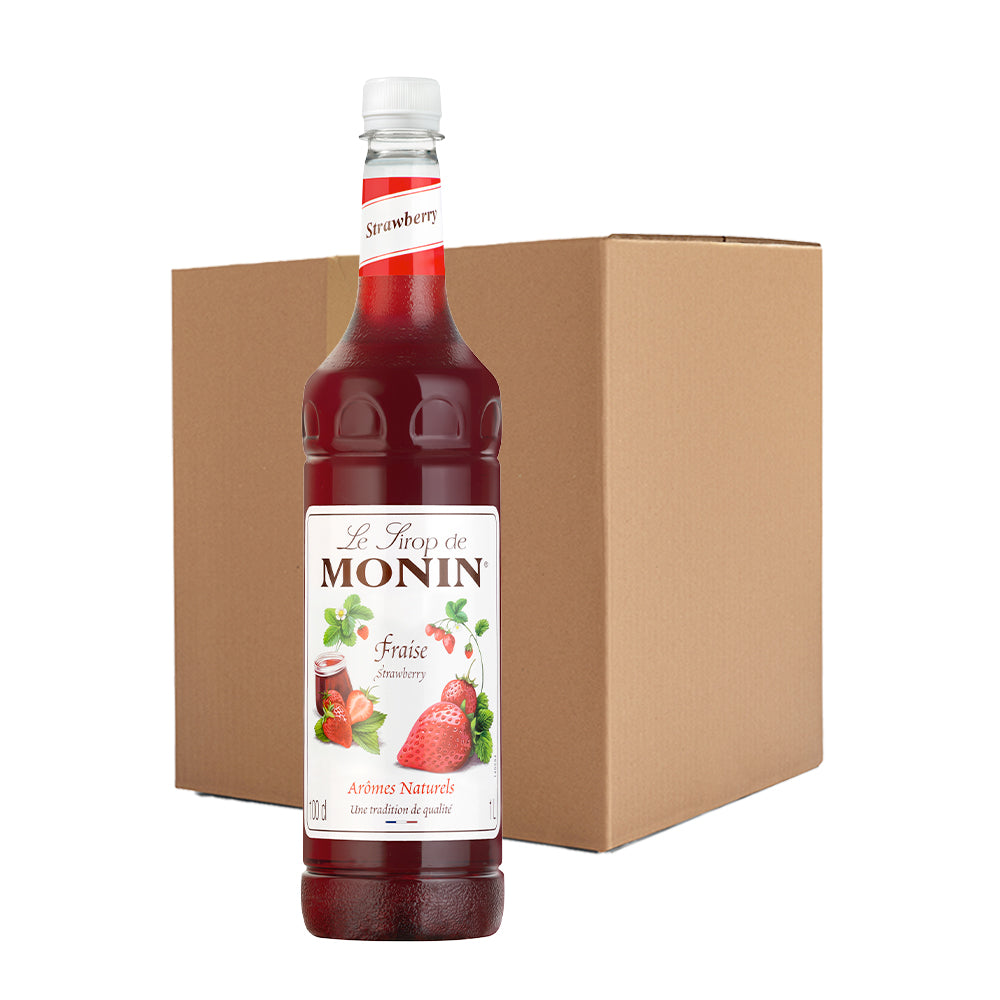 Monin Strawberry Syrup 6x1L Coffee Supplies Direct