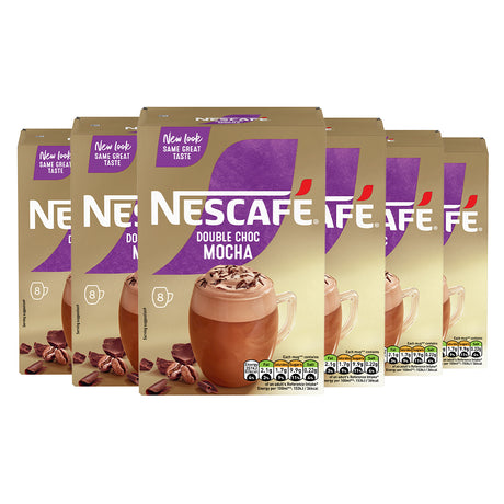 Nescafe Double Choc Mocha Instant Coffee Sachets 6x8