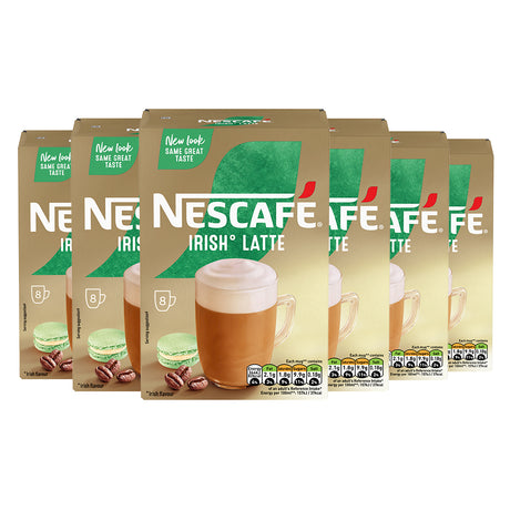 Nescafe Irish Latte Instant Coffee Sachets 6x8