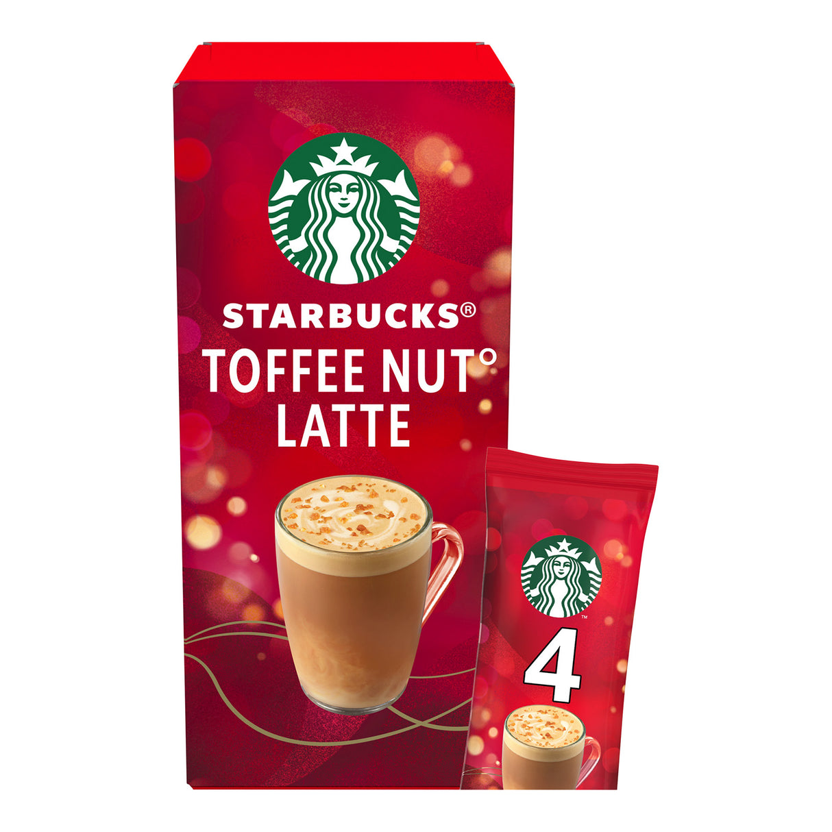 Starbucks Toffee Nut Latte Premium Instant Coffee Sachets packet