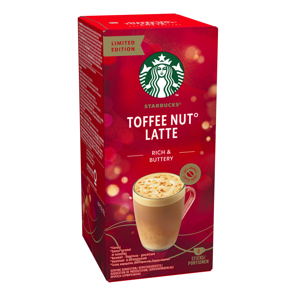 Starbucks Toffee Nut Latte Sachets pack