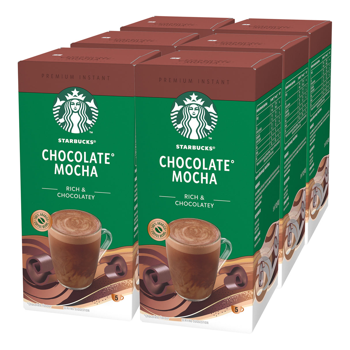 Starbucks Chocolate Mocha Instant Coffee Sachets 6x5