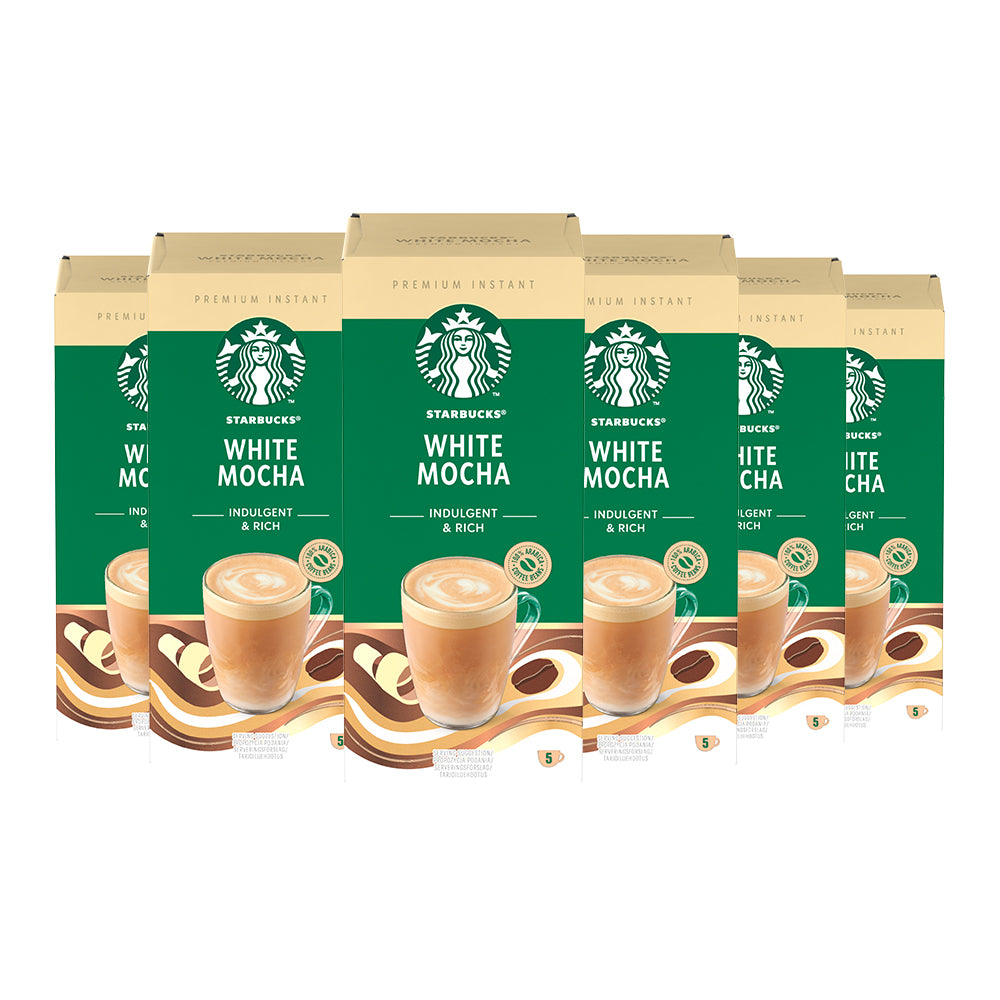 Starbucks White Mocha Premium Instant Coffee Sachets 6x5 Coffee