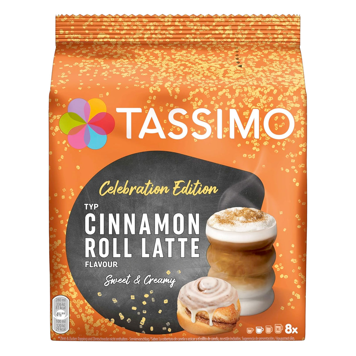 Tassimo Cinnamon Roll Latte pack