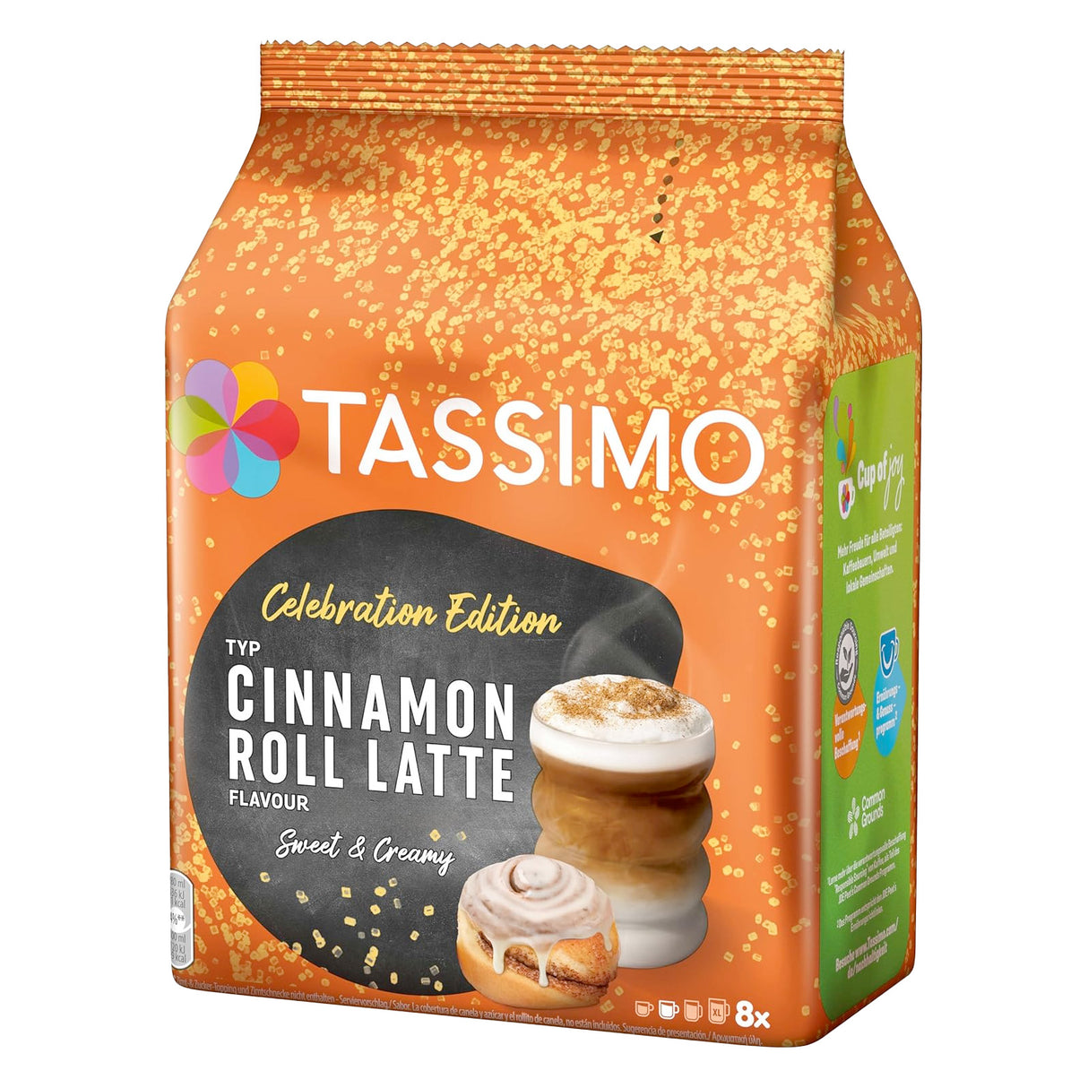 Tassimo Cinnamon Roll Latte pack left