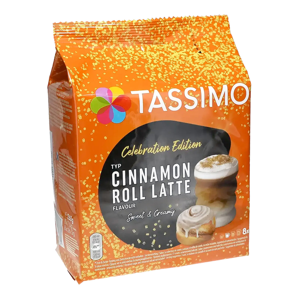 Tassimo Cinnamon Roll Latte pack right
