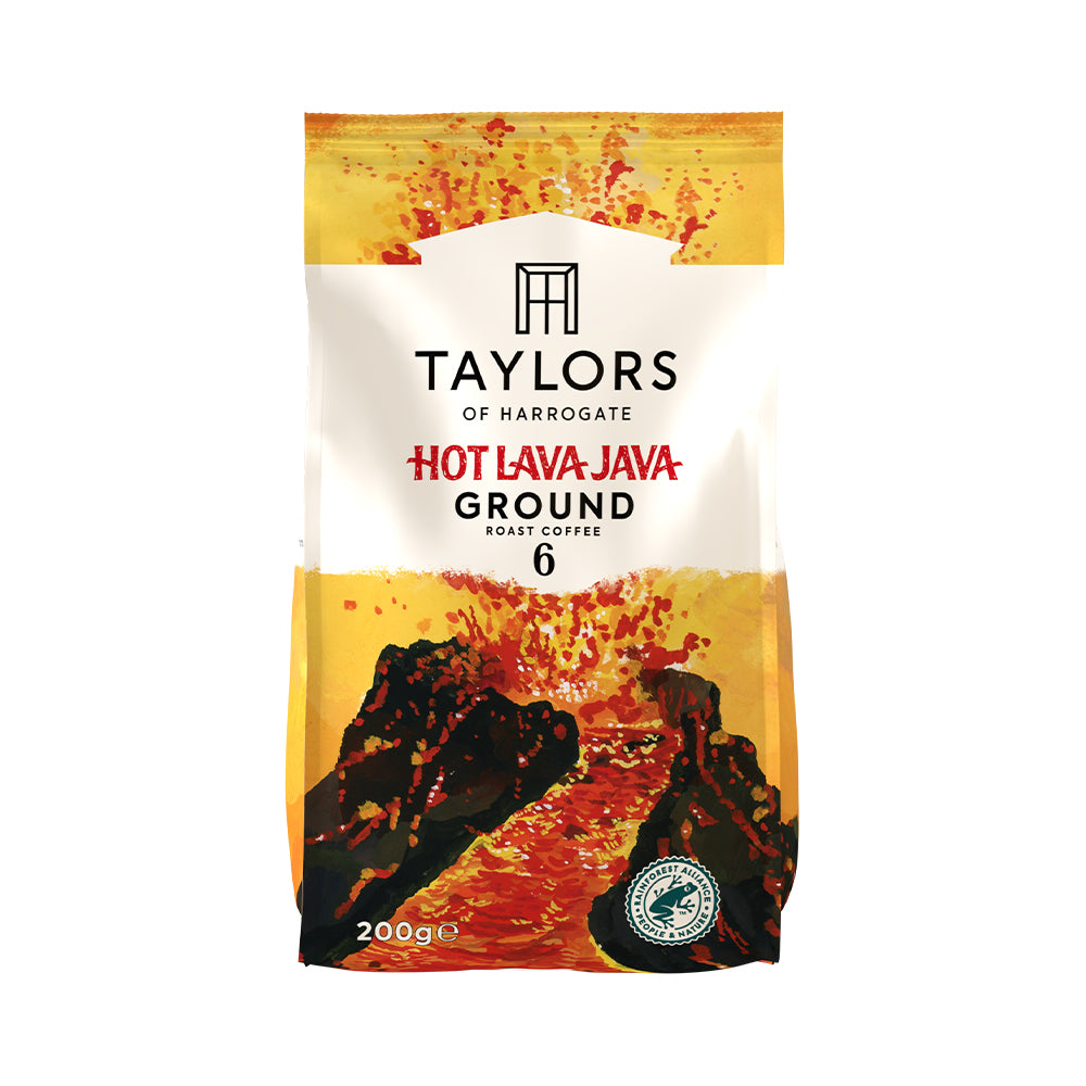 Taylors of Harrogate Hot Lava Java Ground Coffee 6 x 200g