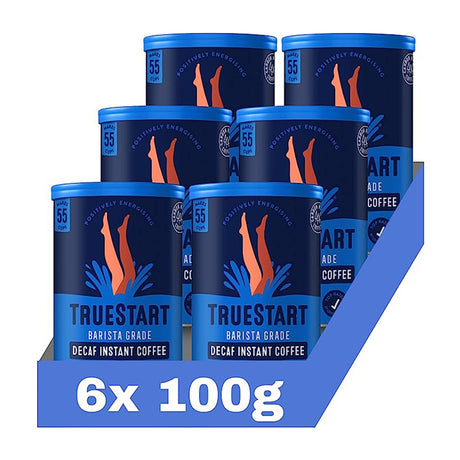 TrueStart Barista Grade Decaf Instant Coffee Tins 6 x 100g