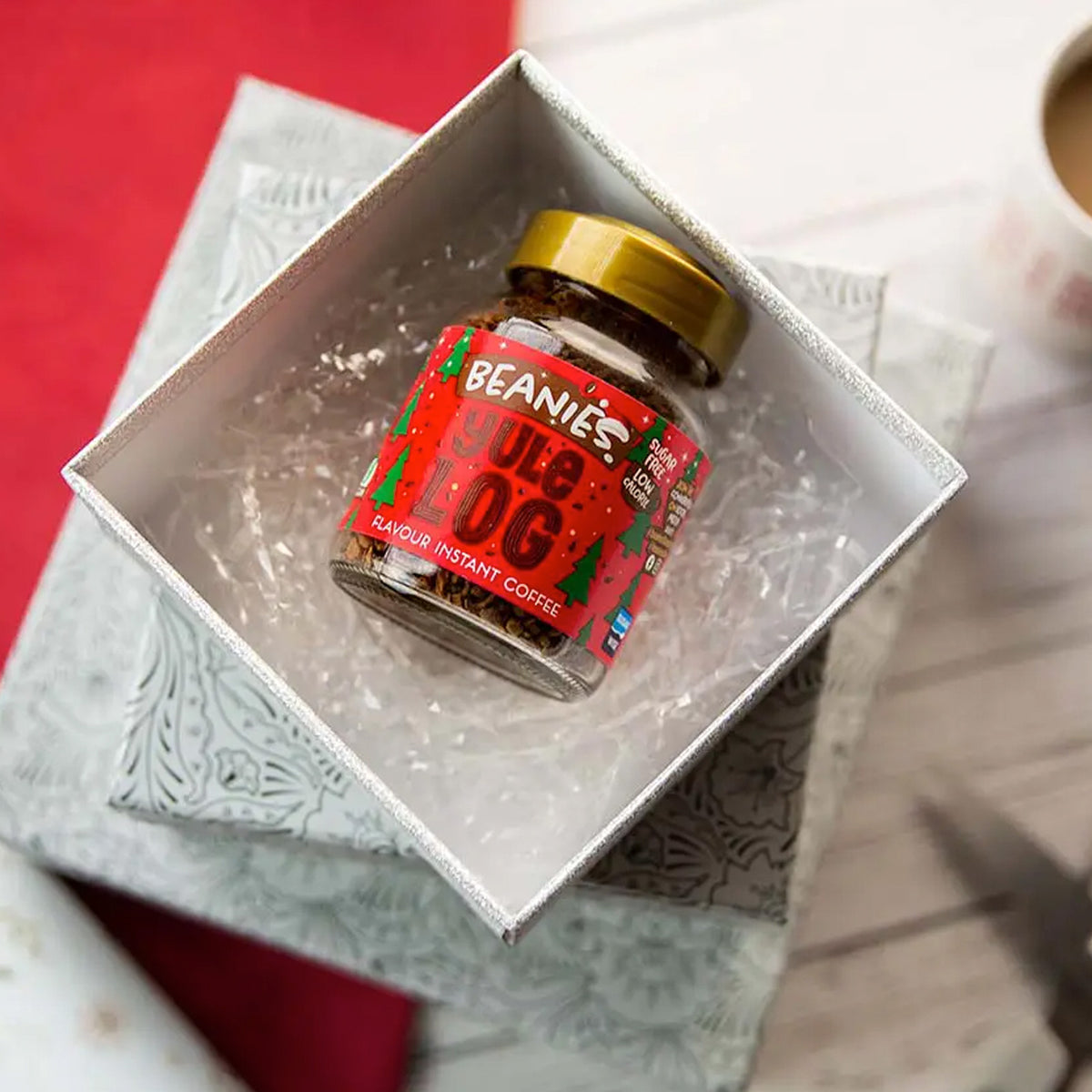 Beanies Yule Log Flavoured Instant Coffee Jars 6x50g
