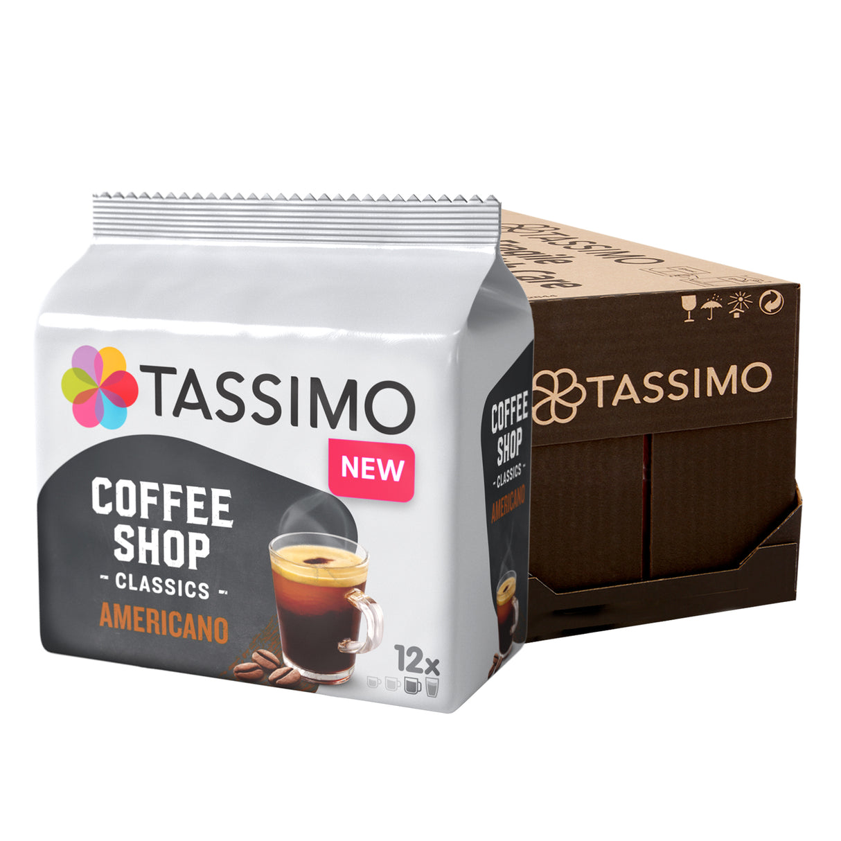 Tassimo Coffee Shop Classics Americano Coffee Pods Case pack