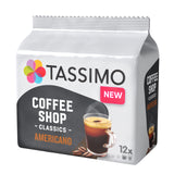 Tassimo Coffee Shop Classics Americano Coffee Pods packet