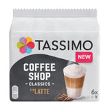 Tassimo coffee shop classics latte pack
