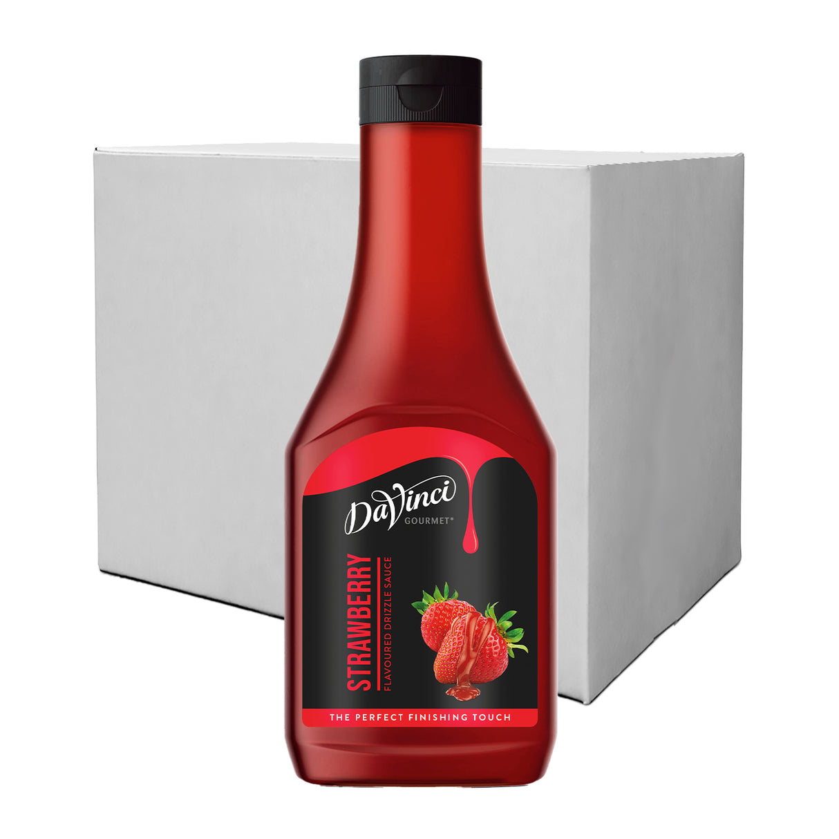 DaVinci Strawberry Drizzle Desert Topping Sauce 12x500g Case