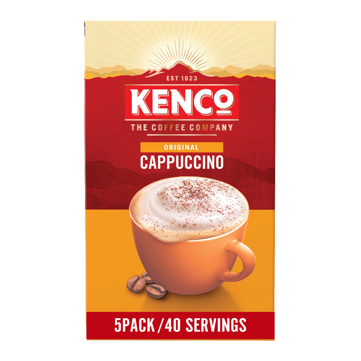 Kenco Cappuccino Instant Coffee 5 pack