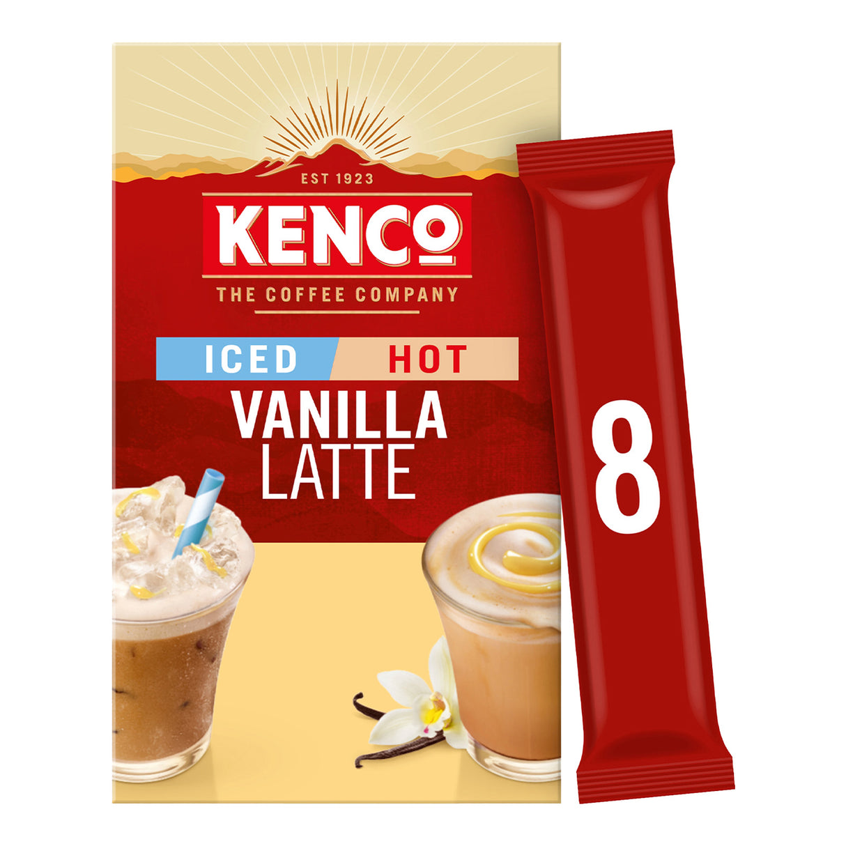 Kenco iced hot vanilla latte 1x8 packet