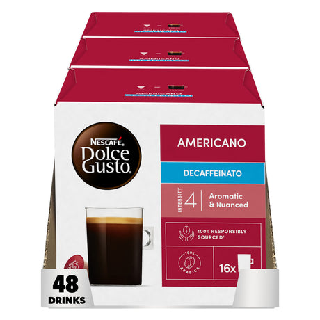 Nescafe Dolce Gusto Americano Decaffeinato coffee pods case