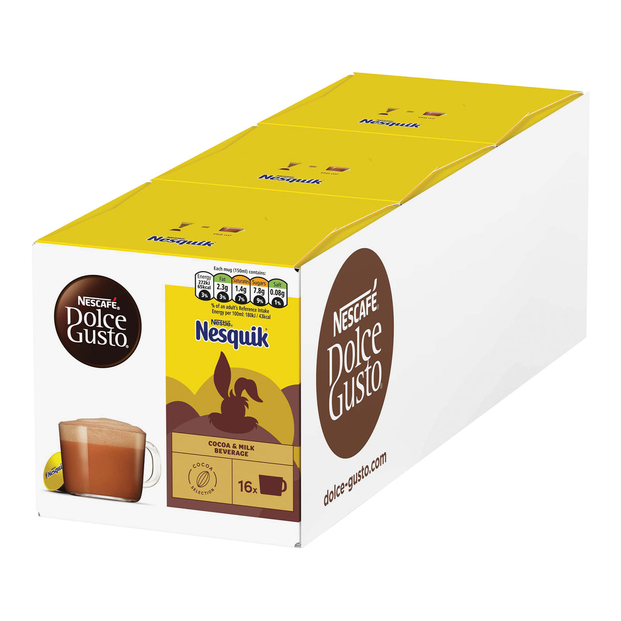 Nescafe Dolce Gusto Nesquik Hot Chocolate Pods - Case