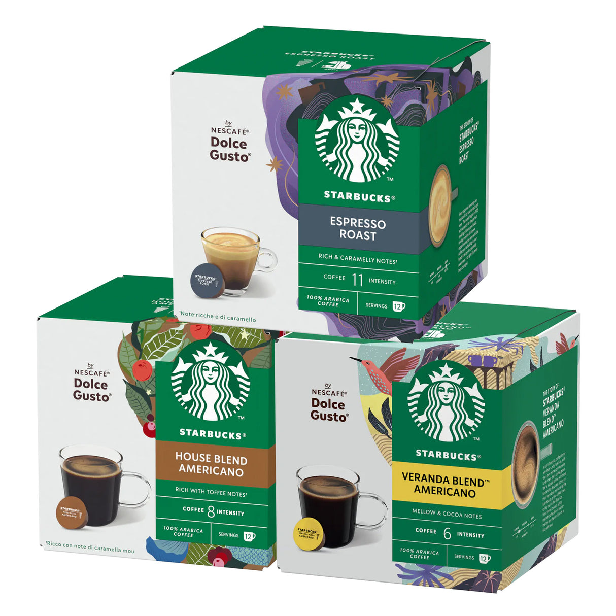 Dolce Gusto Starbucks Black Coffee Bundle 36 Drinks