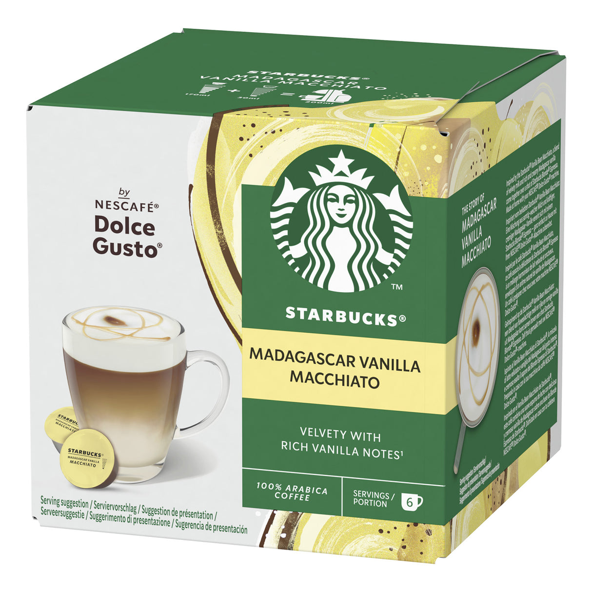 Starbucks Madagascar Vanilla Macchiato coffee pods 1x6