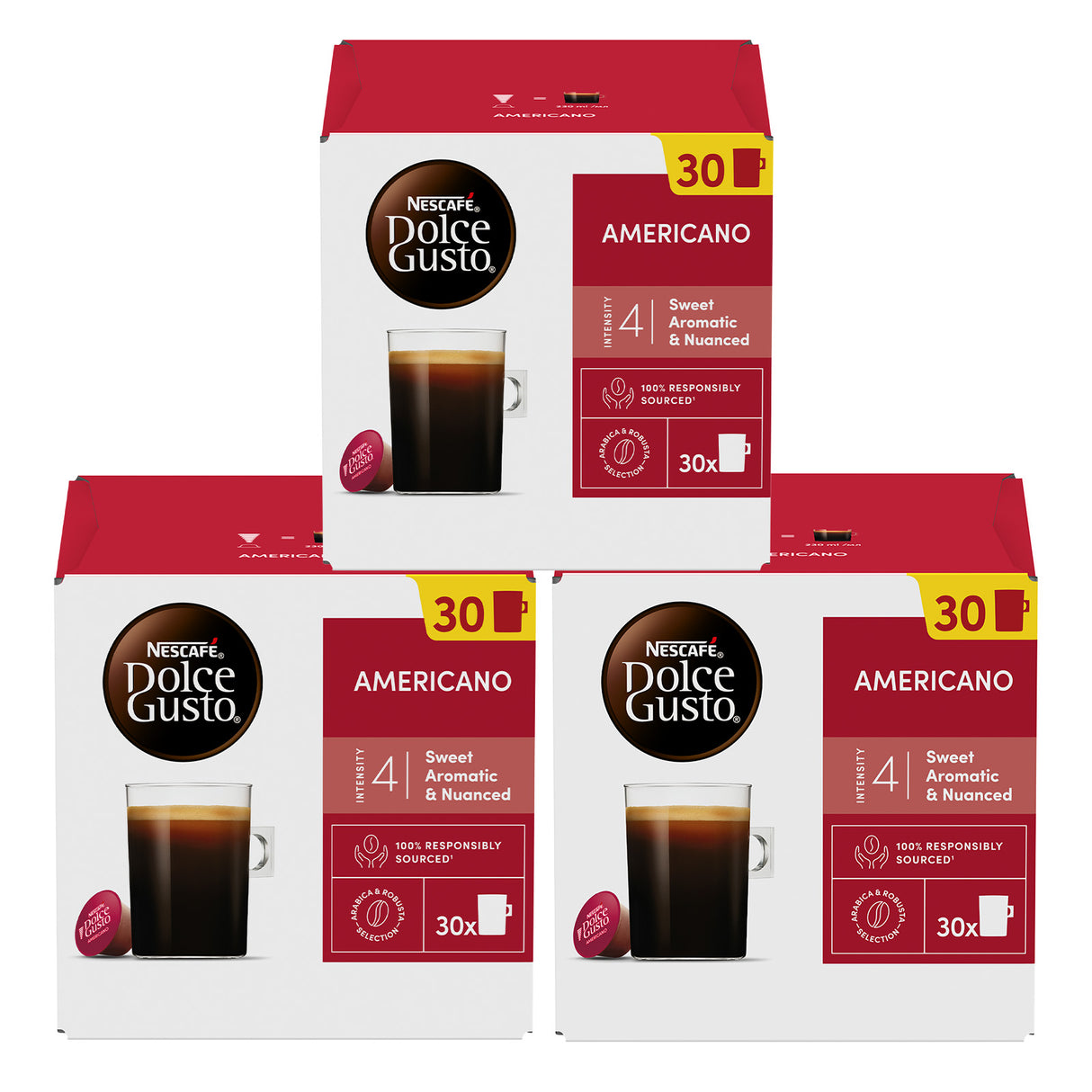 Dolce Gusto Americano Magnum Packs 3x30