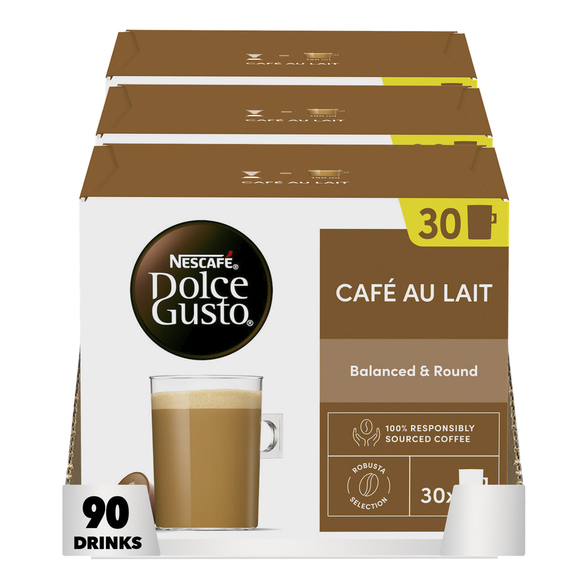 Dolce Gusto Cafe au Lait Magnum Pack 3x30