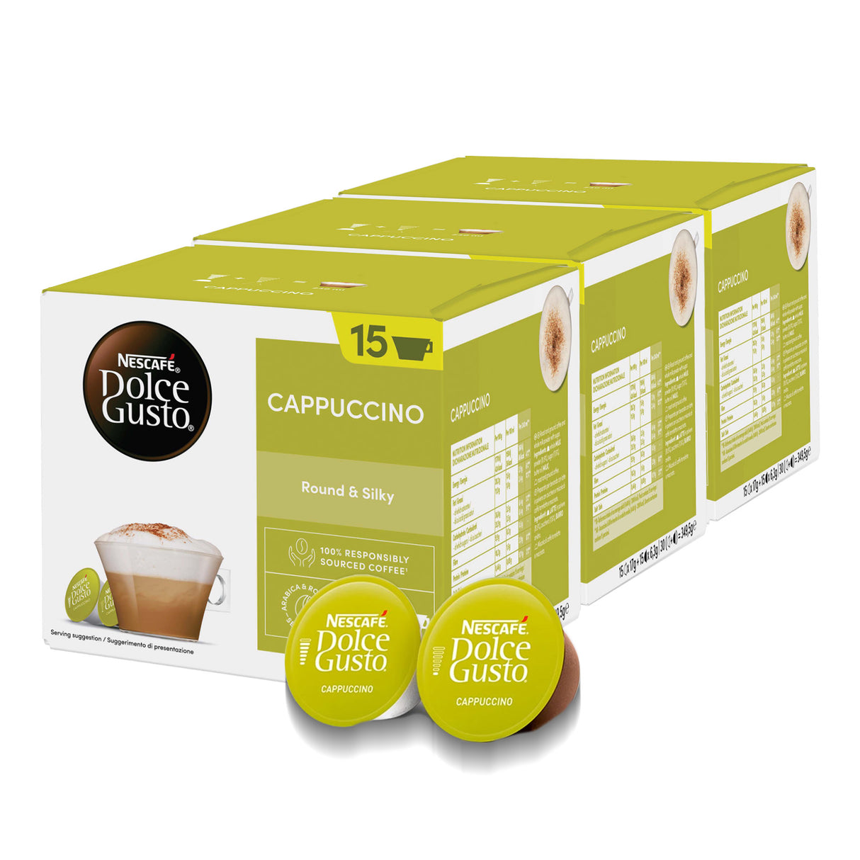 Dolce Gusto Cappuccino Magnum Pack Case 3x15