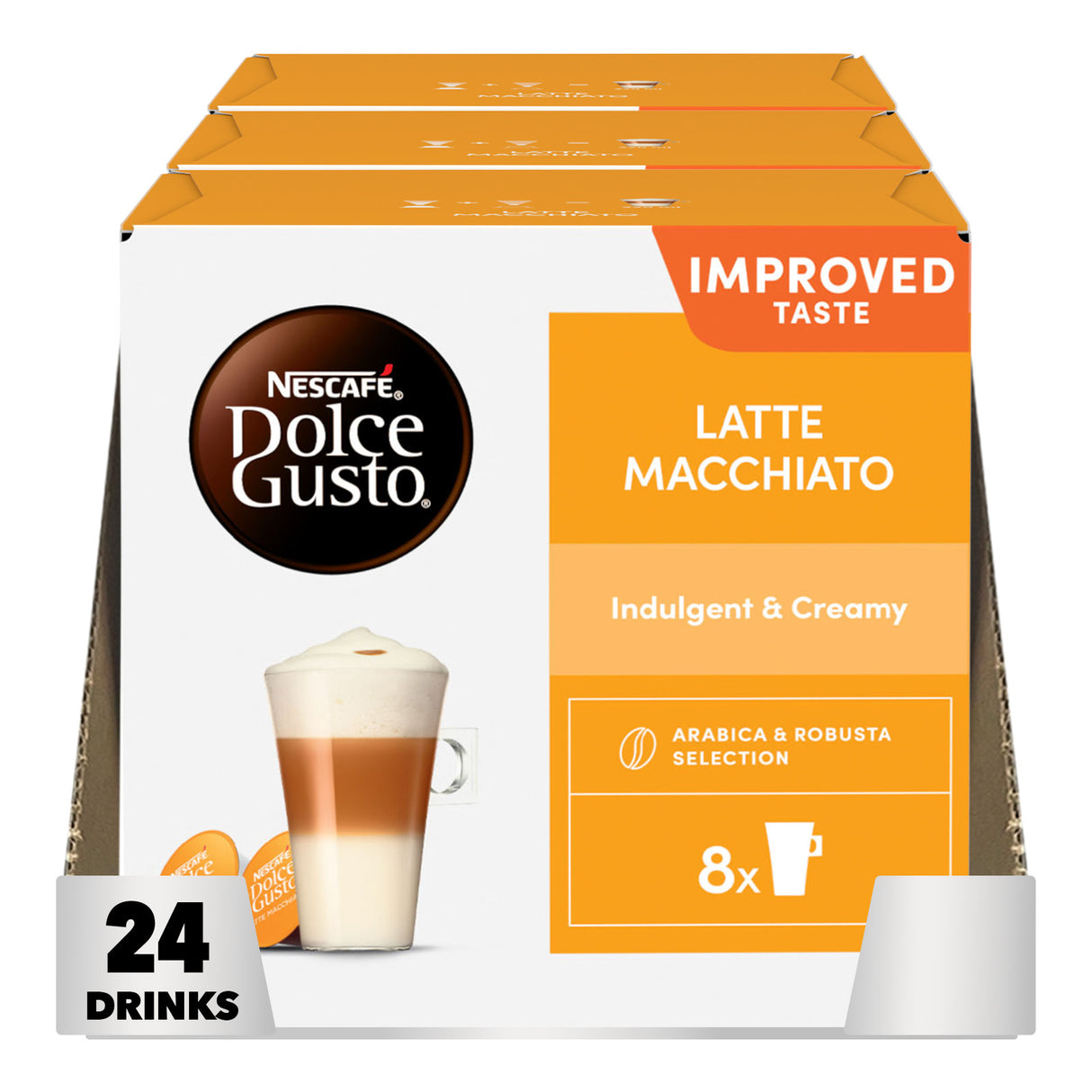 Nescafé Dolce Gusto Latte Macchiato Coffee Pods - Case
