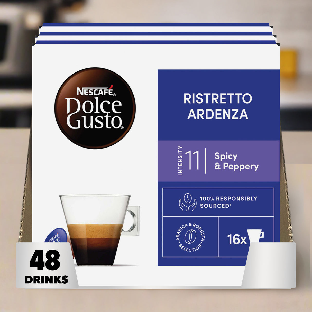 Dole Gusto Ristretto Ardenza Case in Kitchen
