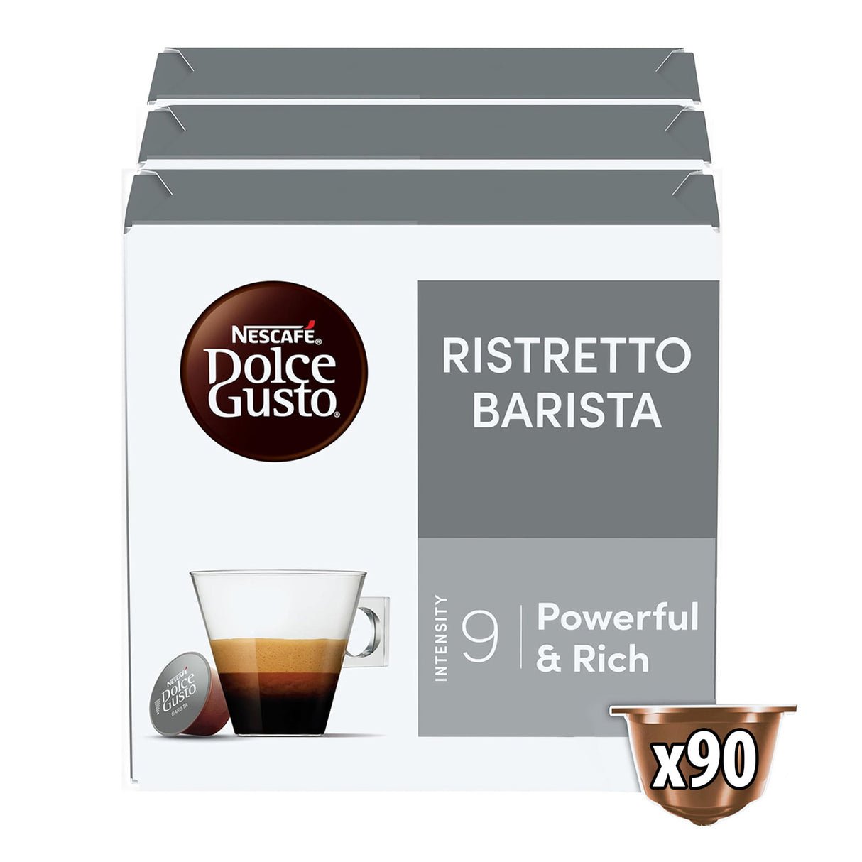 Nescafe Dolce Gusto Ristretto Barista 3x30 Magnum Pack Case