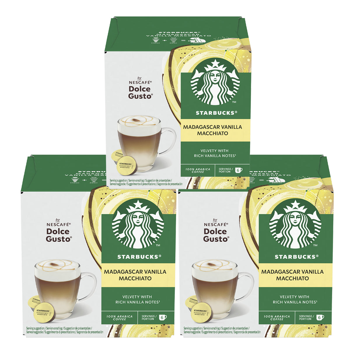 Starbucks Dolce Gusto Vanilla Macchiato Coffee Pods - Case