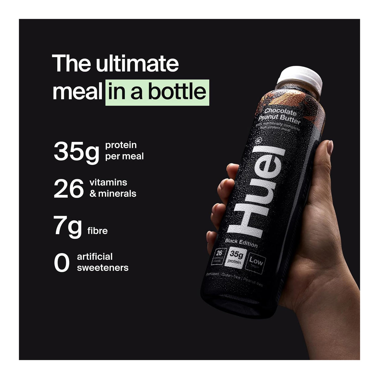 Huel Ready To Drink x8 Black Edition Chocolate Peanut Butter