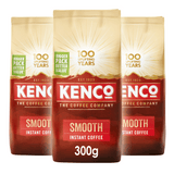 Kenco Smooth Roast Instant Coffee Refill 3x300g Bags