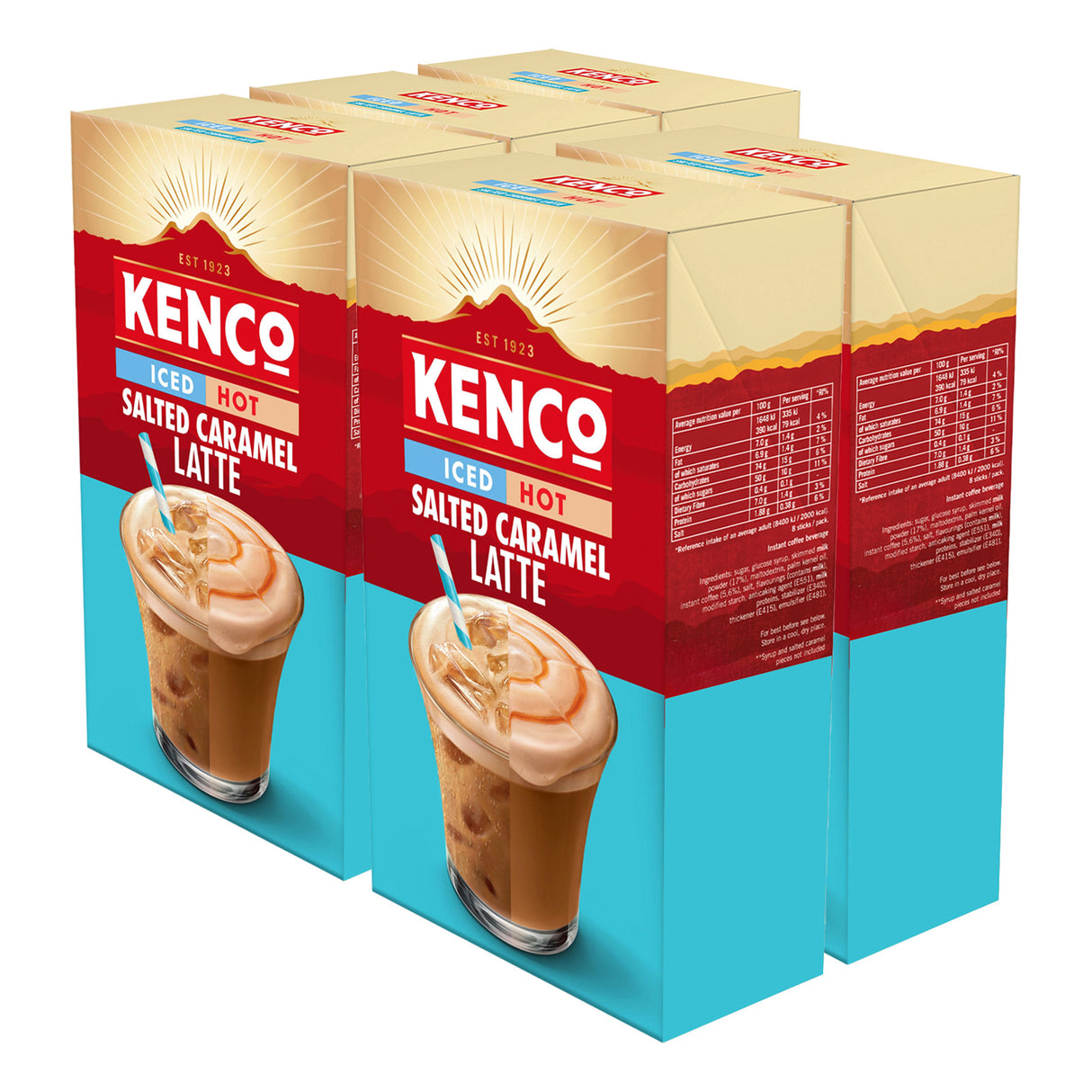 Kenco Iced Hot Salted Caramel Latte 5x8