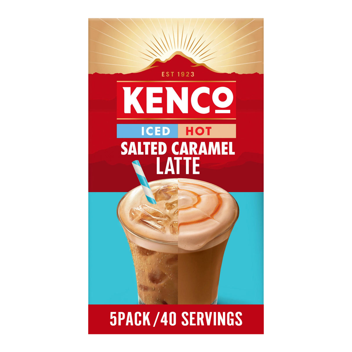 Kenco Iced Hot Salted Caramel Latte 5x8 packets