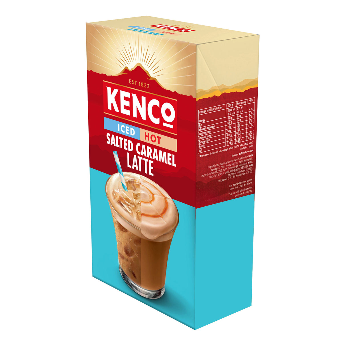 Kenco Iced Hot Salted Caramel Latte packet