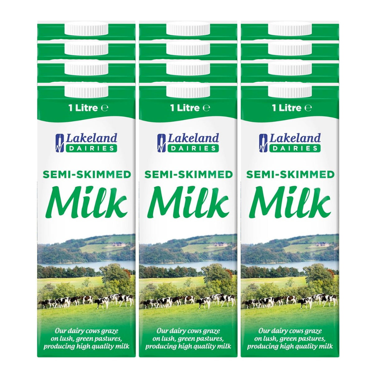 Lakeland Semi Skimmed Milk 12x1L Case