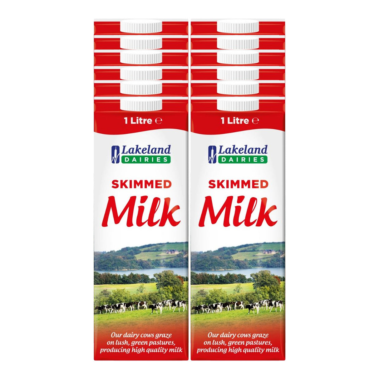 Lakeland Dairies skimmed milk 12 cartons