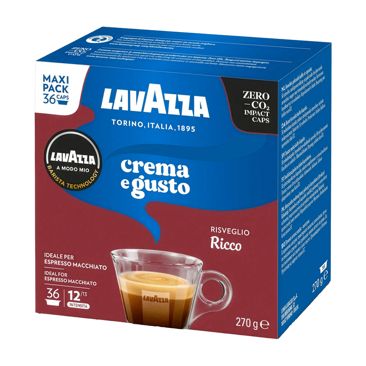 Lavazza crema e gusto ricco left side